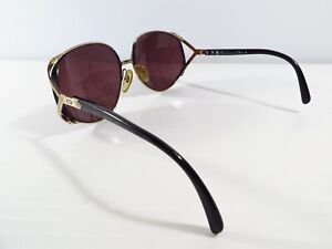 Authentic Christian Dior Vintage Gold Metal Oversize Sunglasses FRAME ONLY