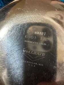 Vintage Stainless Steel Mixing Bowls Vollrath Medium 6901   1/2