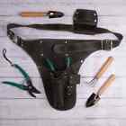 New ListingFlorist Tool Belt Leather, Gardening Belt, Tool Bag Belt, Farmer Tool Belt Pouc