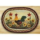 Earth Rugs 48-391MR Oval Shaped Placemat Morning Rooster