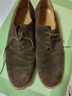 BROOKS BROTHERS Vero Cuoio Men's Brown Suede Dress shoes Size 11 made in Italy