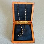 Vintage 14k Solid Yellow Gold Delicate 18” Chain Necklace~ Italy~ 1.8 Grams