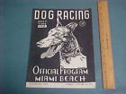 Vintage Miami Beach Official Kennel Club Greyhound Dog Racing Program 1-18-1949