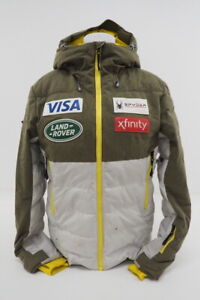 Spyder US Ski Team 650 Goose Down Gore-Tex Ski Jacket Women's Small White/Green