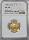 New Listing1996 1/4oz American Gold $10 Eagle NGC MS69 - Key Date