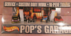 New Mattel Hot Wheels Pop's Garage Boxed Diecast 4 Car Set 2001 Target Exclusive