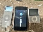 Apple iPod Lot of 3 Mixed Models 4GB &  8GB  2GB For Parts or Repair