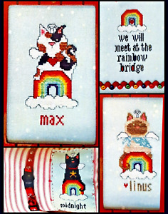 The Rainbow Bridge Cat Friends - Memorials for Your Friend - Cross Stitch Chart