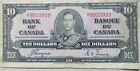 1937 Bank of Canada Ten Dollar Bill. Coyne - Towers $10 Bank Note (PS5-A)