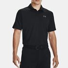 Under Armour Performance Polo Short Sleeve HeatGear Shirt Black Or Navy DEFECT