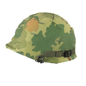 Vietnam War US M1 Helmet with Mitchell Cover Double Reversible
