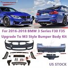 For 2016-2018 BMW 3 Series F30 F35 330I 320I Upgrade To M3 Style Bumper Body Kit (For: BMW)