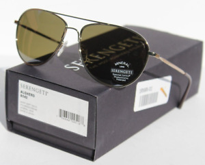 SERENGETI Alghero POLARIZED Sunglasses Shiny Soft Gold/555nm 8542 Japan NEW