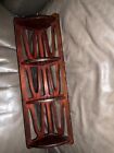 Vintage Chippendale Scrolled Mahogany Wood 25” Wall Display Shelf Victorian