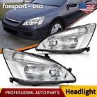 For 2003-2007 Honda Accord Headlights Chrome Clear Corner Replacement Headlamps (For: 2007 Honda Accord)