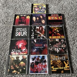 New Listing13 Cd Live Show Fan Made Lot Slipknot Stone Sour Soulfly S.o.d  Disturbed