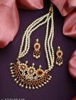 Artificial Stone Gold Plated Kundan Choker Necklace and Earrings Jewelry Set