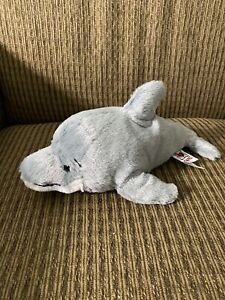 Ganz Webkinz Dolphin Plush Gray Toy Stuffed Animal Bottle Nose Soft Sea No Code