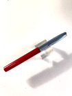 1 Red Sheaffer Cartridge Fountain Pen  Pointy Ends Fine nib Near Mint!