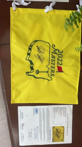 RARE - Full Signature Scottie Scheffler Signed 2022 Masters Pin Flag (JSA)