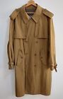 Vintage Burberry Trench Coat Military Style Brown  Size 56 EU Size