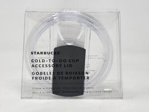 Starbucks Cold To Go Cup Replacement Lid 16 or 24oz Straw Alternative Sealed NEW