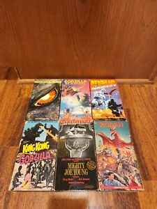 Godzilla VHS Lot Of 16 Movies, King Kong vs Godzilla, Godzilla Vs Mothra…