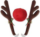 Car Reindeer Antlers & Nose - Christmas Decorations for Car, Truck and SUV