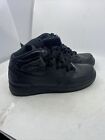 Nike Air Force 1 Mid Mens Size 10.5 Shoes Triple Black Basketball Sneakers AF1