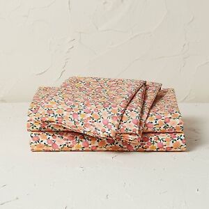 Full Printed Cotton Percale Sheet Set Floral - Opalhouse designed with Jungalow