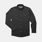 Poncho Button Down Shirt Men's L Regular Fit In Black MSRP $90