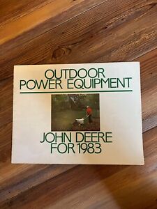 1983 John Deere Outdoor Power Equipment sales brochure. (82-12)