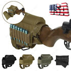 Tactical Rifle Buttstock Cheek Rest Riser Ammo Cartridges Carrier Case Holder US