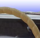 Classic Grip Synthetic Leather Old School Wrap Steering Wheel Cover Beige