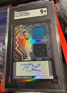 2021 PANINI OBSIDIAN TREVOR LAWRENCE Rookie Dual Patch Auto RC RPA /75