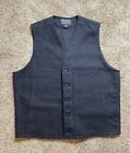 Filson Mackinaw Wool Vest Men’s Size Large Charcoal Gray