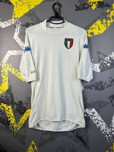 Italy Away football shirt 2000 - 2001 Rare Jersey Kappa White Men Size XL ig93