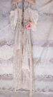 Upcycled Boho Romantic Vintage Ivory Lace, Enchanting, Garden  Wedding Gown