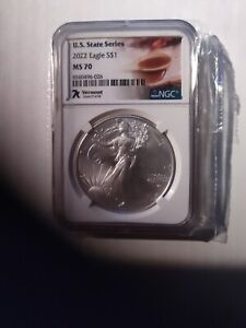 2022 american eagle silver dollar Vermont Lot Bi