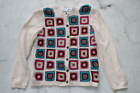 Vintage Alfred Dunner Cardigan Sweater Womens Petite Large PL Beige