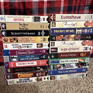 22 VHS Tape Lot Film Classic Older Vtg Movies Good Condition