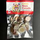 Canadian Coin Collection Lot, 50 Random Coins from Canada, Coin Collecting