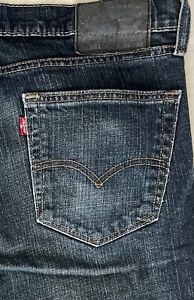 LEVI'S Men's 511™ Dark Blue Slim Fit Jeans Stretch Denim Size 36 X 32