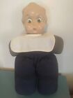 Antique Doll Roaming EYES COMPOSITE Head Soft Body Creepy Kooky Doll 17 Inches