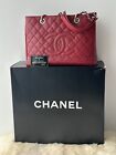 Authentic CHANEL Caviar GST Tote With Silver Hardware