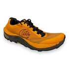 Size 12.5 - Topo Athletic Men’s MTN RACER 3 Mango, Espresso Trail Running Shoes