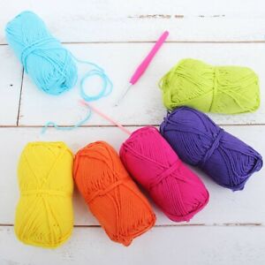 Threadart Crochet 100% Pure Cotton Yarn Sets | 16 Sets | #4 Yarn 85 yd skeins