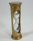 Vintage 3 Minute Hour Glass Brass Nautical Sand Timer.