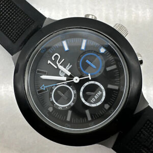 Lacoste LC.61.1.29.2347 Black 44 mm Case Rubber Quartz Wrist Watch Working