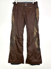 Columbia convert snow ski pants brown floral size small womens